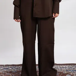 Pittra4ever Women Relaxed Flared Trousers image 1