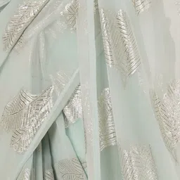 MISS HAUTE Ethnic Motifs Printed Pure Georgette Saree image 5