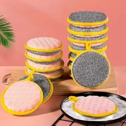 luxonix Double Sided Dish Wash Sponge | Heavy Duty Kitchen Scrubber Cleaning Pad Scrub Sponge image 5