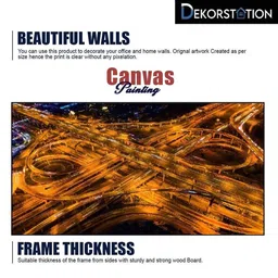 DEKORSTATION Multicoloured Canvas Painting image 4