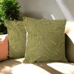 LUSHLYF Green Set of 2 Quirky Square Cushion Covers image 3