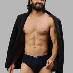 MACHO Pack Of 5 Pure Combed Cotton Anti-Bacterial Basic Briefs image 4