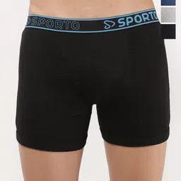 Sporto by Macho Pack Of 4 Anti-Rash Short Trunks Sprto_M1030-B1-Dnm1-G1-N1-L-picture-5