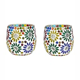 1ST TIME White & Red 2 Pieces Cylindrical Shaped Candle Holders-image-37