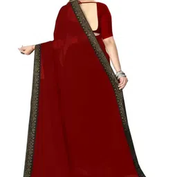 Florence Beads and Stones Pure Georgette Saree image 3