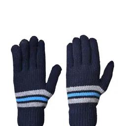 LOOM LEGACY Men Patterned Acrylic Winter Gloves image 1