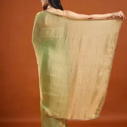 sanjana  silk SANJANA SILK Beads and Stones Pure Chiffon Saree image 4