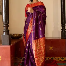 Moda Rapido Woven Design Zari Art Silk Banarasi Saree image 2