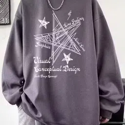 StyleCast x Revolte Graphic Printed Round Neck Drop-Shoulder Sleeves Oversized Sweatshirt-picture-24