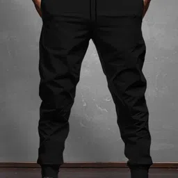 blive Men Night Suit Set Beige, Black Solid image 5