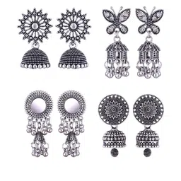 Sangria Alloy Silver-Plated Earrings-picture-15