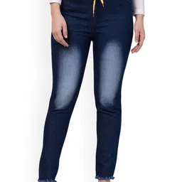 NEUNK Women Comfort Regular Fit Mid-Rise Heavy Fade Stretchable Jeans-picture-26