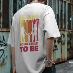 RebelRoarr Men Typography Printed Drop-Shoulder Sleeves T-shirt image 2