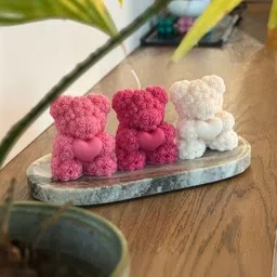 Dainty Little Shop Peach-Coloured & Multicoloured 1 pieces Core Candle image 3