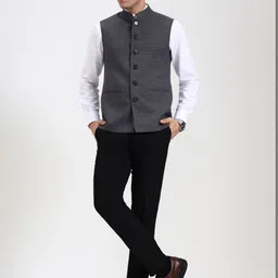 MODI JACKET Men Checked Woven Jacket image 3