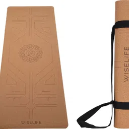 wiselife Alignment Pro, Cork & Natural Rubber 5 mm Yoga Mat-picture-15