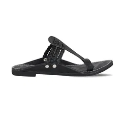 DFR Men Black Synthetic Comfort Sandals image 3