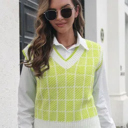 Oh Rare Women fwd Checked Sweater-picture-18