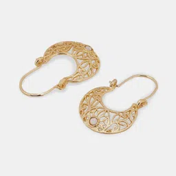 Forever Glam by Pantaloons Crescent Shaped Hoop Earrings image 4