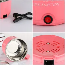 modexaglobal Mini Electric Cooker with Glass Lid Base Concealed Base Cooking Pot Noodle Maker Travel Cooker image 3