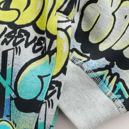 NEXT Boys Typographic Printed Hooded Sweatshirt image 4