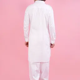azania Men Quirky Thread Work Pathani Kurta image 4