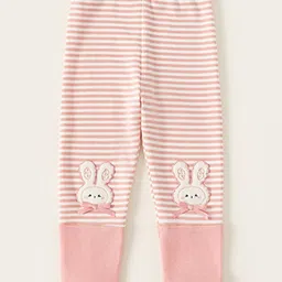 LULU & SKY Girls Striped Cotton Leggings-picture-33
