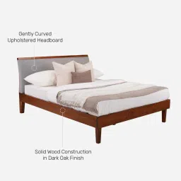 durian Garren Queen Bed Queen Bed In Brown Finish image 4