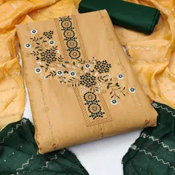 KALINI Embroidered Unstitched Dress Material-picture-18