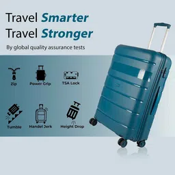 TIMUS Sunlite Set Of 3 Hard-Sided Cabin Medium Large Trolley Bags image 2