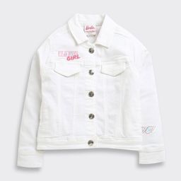 Tiny Girl Girls Brand Logo Printed Spread Collar Outdoor Denim Jacket-picture-32