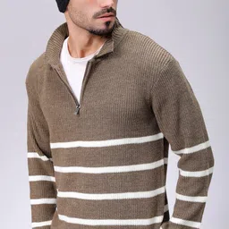 The Indian Garage Co Men Striped Pullover-picture-47