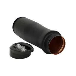 INTERNATIONAL GIFT Black Single Copper Solid Water Bottle image 3