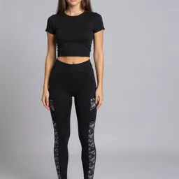 KGN HUB Printed Slim Fit Mid-Rise Tights-picture-15