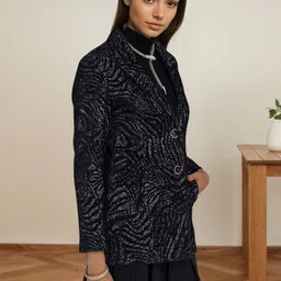 Mast & Harbour Self Design Notched Lapel Overcoat image 3