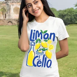 kintu parantu Women Typography Printed Round Neck T-shirt-image-3
