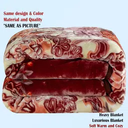 holykraft Self Design King Mink Blanket for Heavy Winter image 2