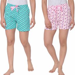 ariel Pack of 2 Printed Women Multicolor Regular Shorts-picture-13