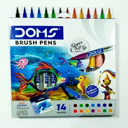 doms BRUSH PEN 14 SHADE INCLUDES 1 SILVER & 1 GOLD-picture-17