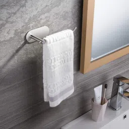pegacorn Self Adhesive Stainless Steel Towel Holder for Bathroom , Accessories (Satin). 8.66 inch 1 Bar Towel Rod-picture-48