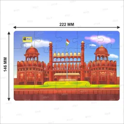 abyz Red fort Jigsaw Puzzle for Kids of Age 3- Years and Up, 20 Pcs image 2