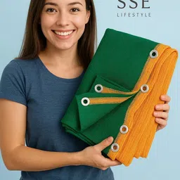 sse (30Ft'x5Ft')- Green Shade Net, 50% Sunlight Block For Gardening/Plants/Balcony Portable Green House image 5