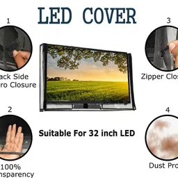 GREAT FASHION For Samsung TV , Xiaomi Mi TV , Sony TV , LG TV , Panasonic TV , lloyd TV for 26 inch 26 inch LED/LCD TV - GF_CLEAR_LED26_CA042 image 4