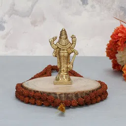 utsavicraft Traditional Small Size Lord Sri Hari Vishnu Idol Decorative Showpiece - 8 cm image 4