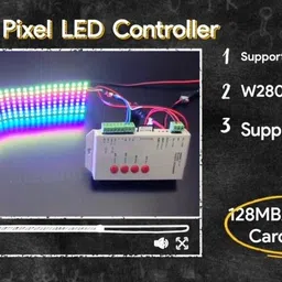 BALRAMA T-1000S DC5-24v Programmable Pixel Controller RGB LED Strip Light with SD Card Light Strip image 4