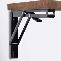 zazivar Foldable Brackets for Table Desk Workbench Wall Mounted Brackets 40 Shelf Bracket image 2