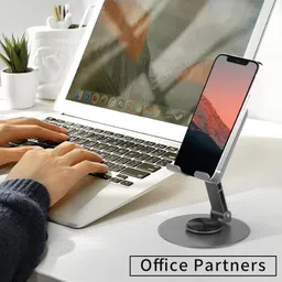 KRISHNA VARIETY HUB 360 Degree Adjustable Foldable Mobile Stand for Desk, Study and Multi-Purpose Mobile Holder image 5