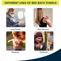 fedora empire Soft Body Cleansing Wet Wipes Bed Bath Wet Wipes for Adults image 4