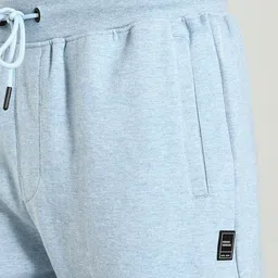 indian terrain Men Solid Blue Track Pants image 3