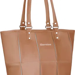 semmize Women Tan Hand-held Bag-picture-32